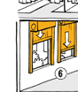 Rideaux souples PF automatiques pour les fermetures des ouvertures en plafond comme au mur